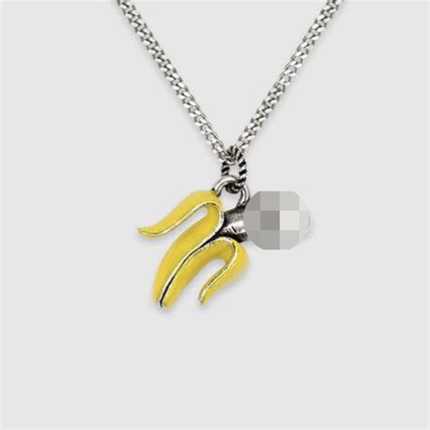 harry gucci banana necklace|Harry Styles wore an NSFW banana necklace for his .